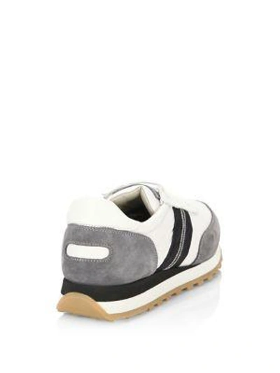 Shop Brunello Cucinelli Techno Bonded Sneakers In White