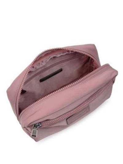 Shop Rebecca Minkoff Top Zip Cosmetic Pouch In Smoky Rose