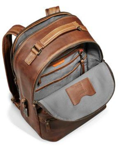 Shop Shinola Runwell Leather Backpack In Medium Brown