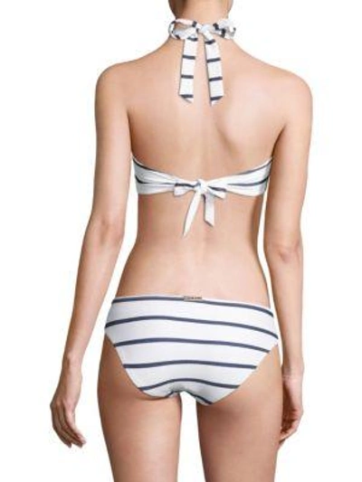 Shop Heidi Klein Core Textured Bikini Top In Nautical