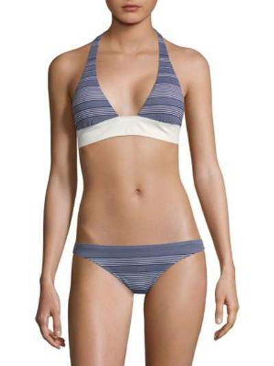 Shop Heidi Klein Halter Padded Bikini Top In Navy