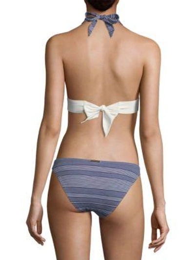 Shop Heidi Klein Halter Padded Bikini Top In Navy