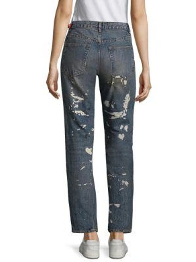 Shop Helmut Lang Re-edition Capsule Splatter Paint Jeans In Paint Splatter