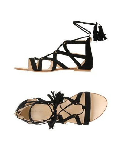Shop Atos Lombardini Sandals In Black