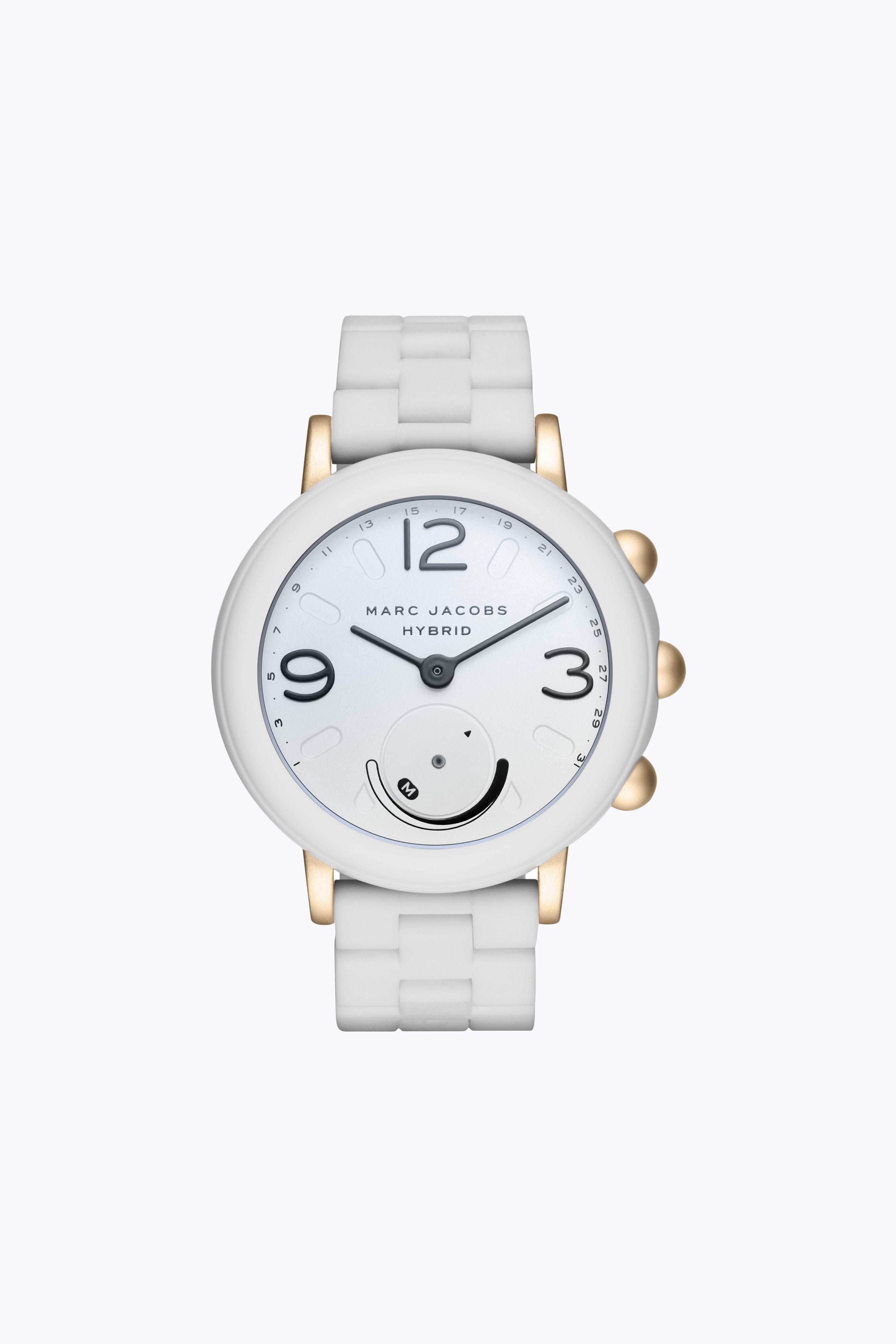 marc jacobs hybrid smartwatch riley white