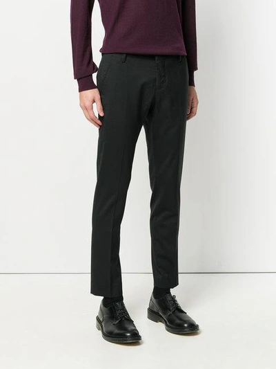 Shop Entre Amis Tailored Trousers In Black