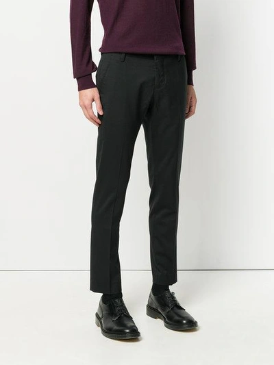 Entre Amis Tailored Trousers In Black
