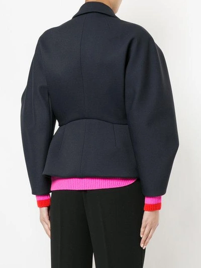 Shop Delpozo Structured Balloon Sleeve Jacket