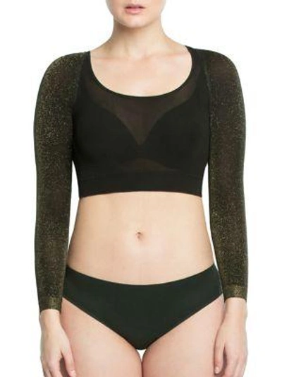 Shop Spanx Arm Tights Layering Piece In Gold Shimmer