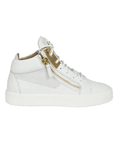 Shop Giuseppe Zanotti Kriss Hi-top Sneakers In Bianco