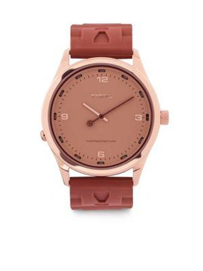 Shop Kyboe! Martini Series Stainless Steel Watch In Rose Gold