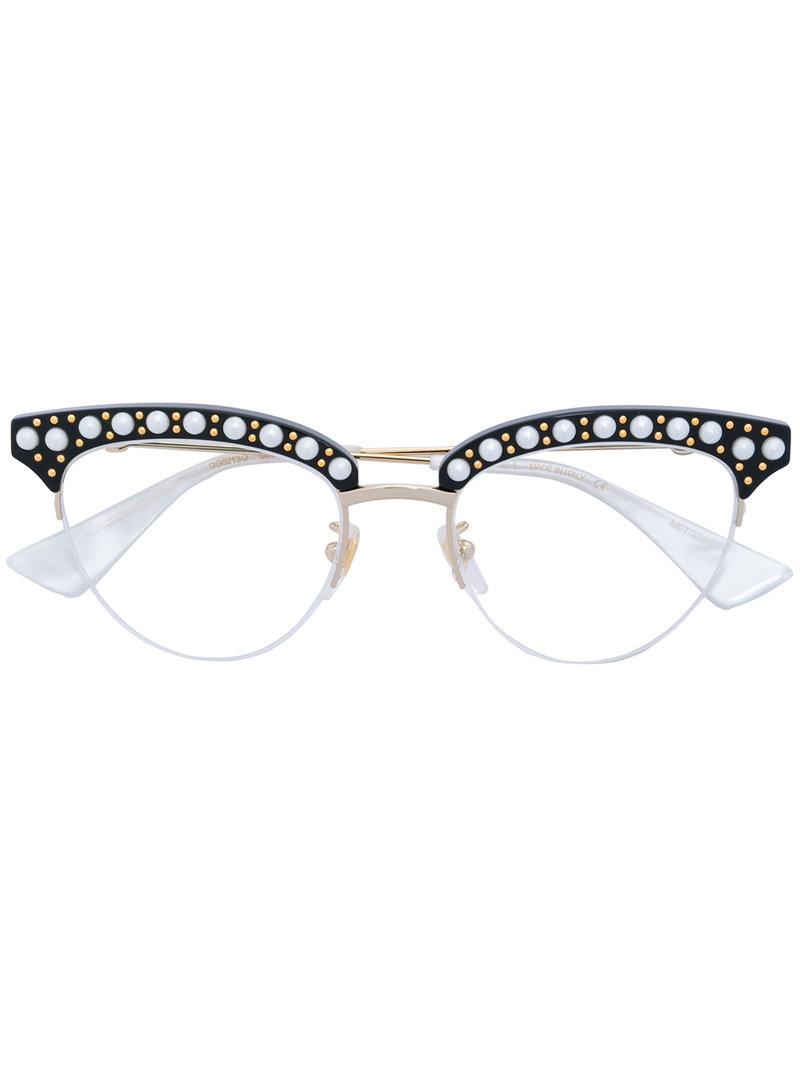 gucci pearl eyeglasses