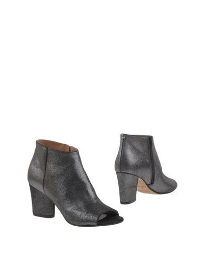 Shop Maison Margiela Woman Ankle Boots Lead Size 8 Leather
