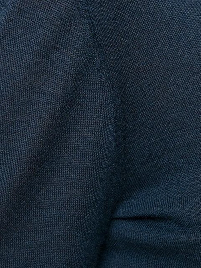 密织v领毛衣