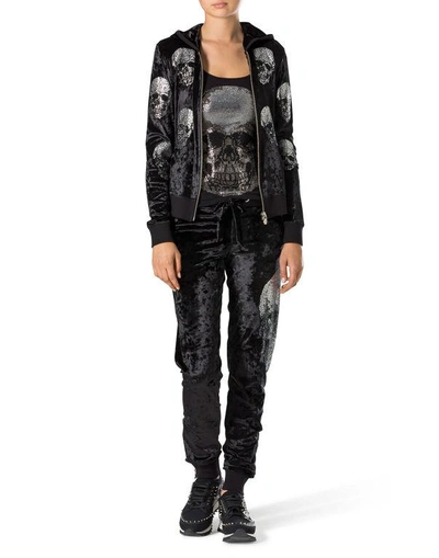 Shop Philipp Plein Hoodie Sweatjacket "light Philippa"