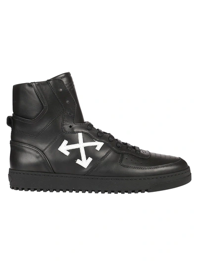 Shop Off-white Arrows Patch Hi-top Sneakers