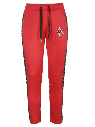 Marcelo Burlon County Of Milan X Kappa Track Pants In Red-white | ModeSens