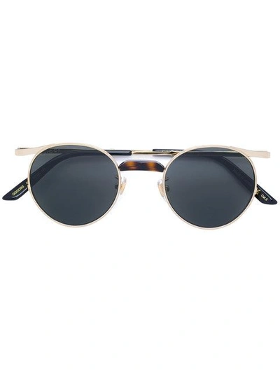 Shop Gucci Eyewear Tinted Round Sunglasses - Metallic
