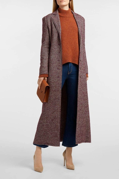 Shop Brock Collection Carolyn Wool-blend Bouclé Coat