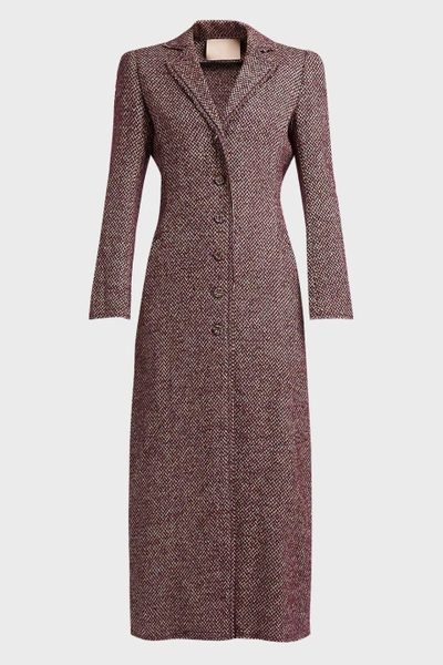 Shop Brock Collection Carolyn Wool-blend Bouclé Coat