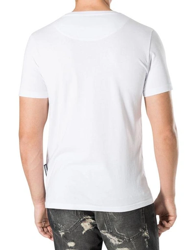 Shop Philipp Plein T-shirt Round Neck Ss "money"