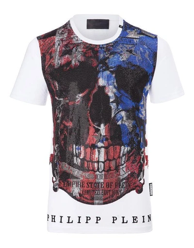 Shop Philipp Plein T-shirt Round Neck Ss "edition"