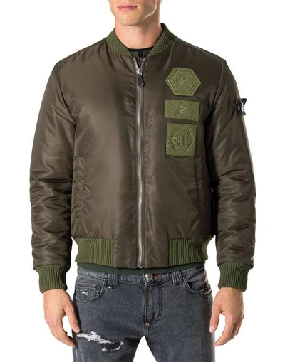 Shop Philipp Plein Nylon Jacket "stress"