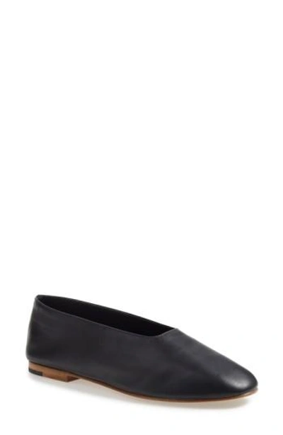 Shop Vince 'maxwell' Flat In Black Leather