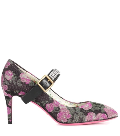 Shop Gucci Crystal-embellished Pumps In Multicoloured