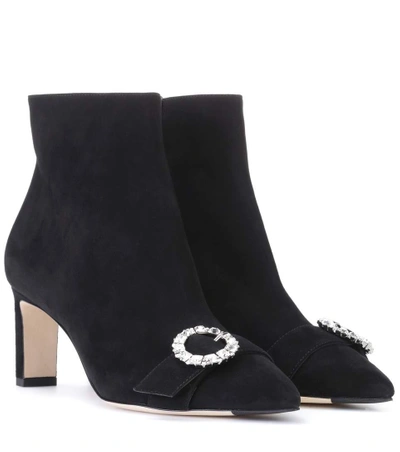 Shop Jimmy Choo Hanover 65 Suede Ankle Boots In Female