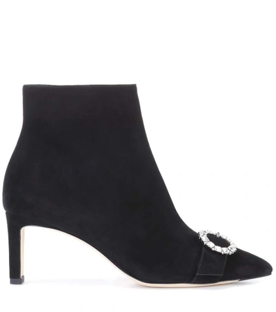 Shop Jimmy Choo Hanover 65 Suede Ankle Boots In Female