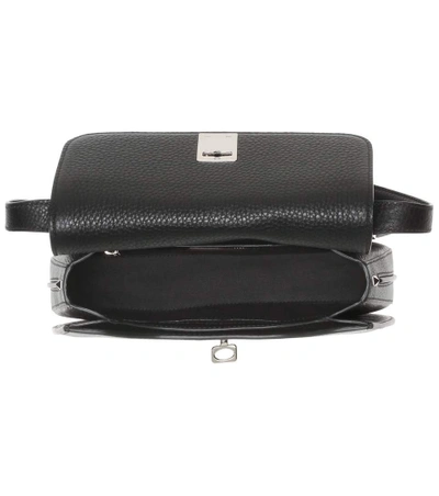 Shop Valentino Garavani Joylock Leather Shoulder Bag In Eero