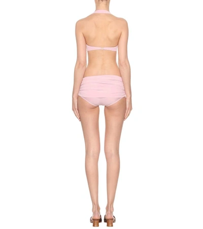 Shop Norma Kamali Low Rise Bill Bikini Bottoms In Pink