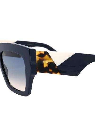 Shop Fendi Facets Sunglasses In F0v6w