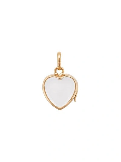 Shop Loquet Small Heart Locket Pendant  In Rose Gold