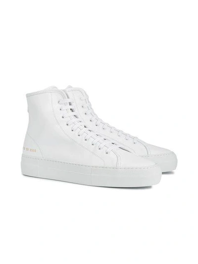 Shop Common Projects Tournament High Sneakers In White