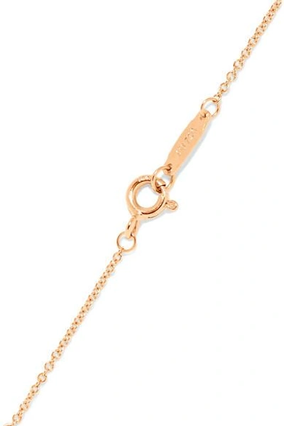 Shop Tiffany & Co Infinity 18-karat Rose Gold Necklace