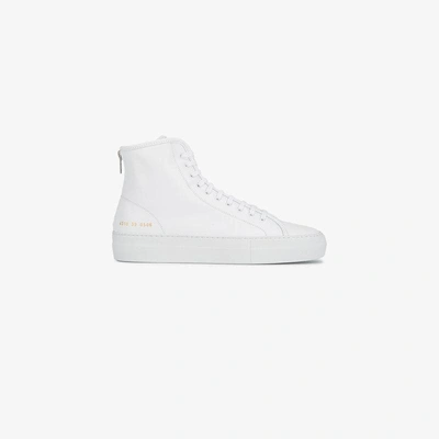 Shop Common Projects Tournament High Sneakers In White