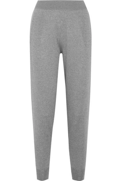 Shop Stella Mccartney Wool Track Pants In Gray