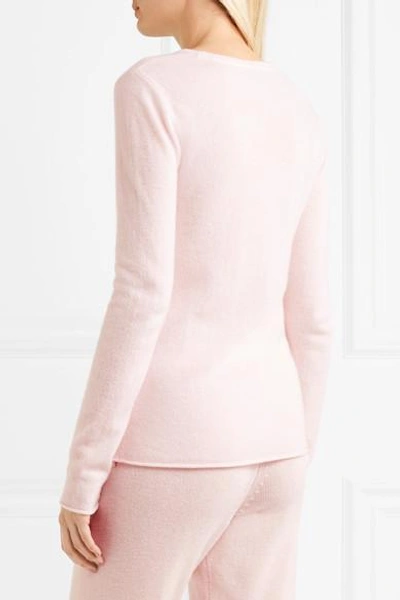 Shop Atm Anthony Thomas Melillo Luxe Essentials Cashmere Sweater In Pink
