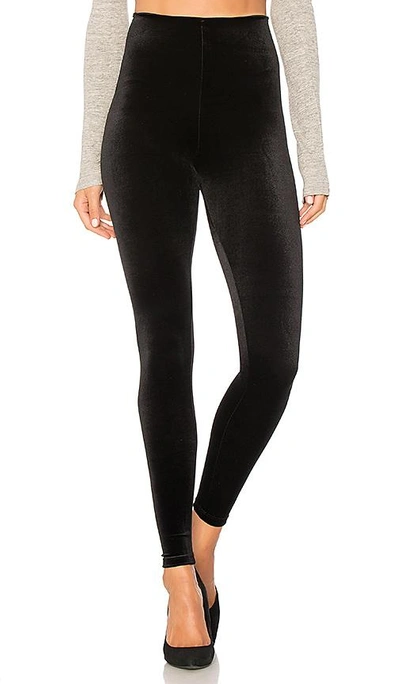 Commando Perfect Control Velour Leggings In Black