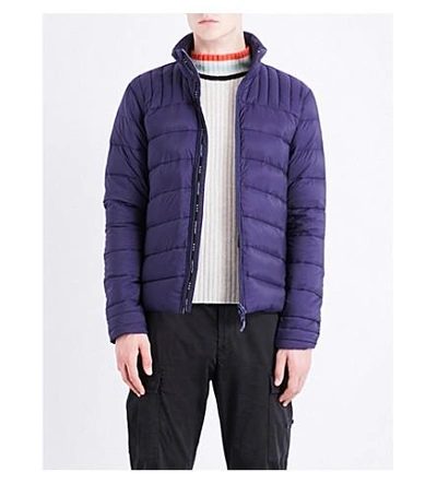 Shop Canada Goose Brookvale Quilted Shell-down Jacket In Deep Sea Blue/ L: Black