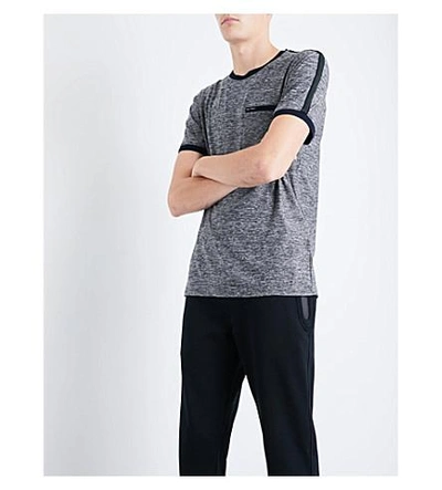 Shop Ted Baker Pethan Jersey Jogging Bottoms In Navy