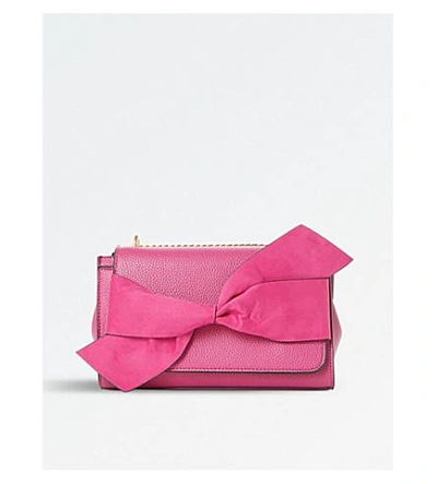 Shop Dune Elloie Bow-detail Shoulder Bag In Pink-synthetic