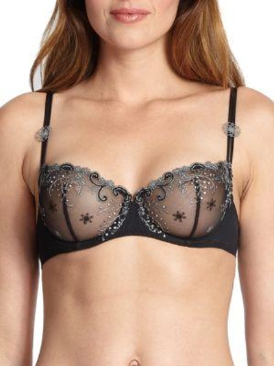 Shop Simone Perele Delice Demi Bra In Cosmos