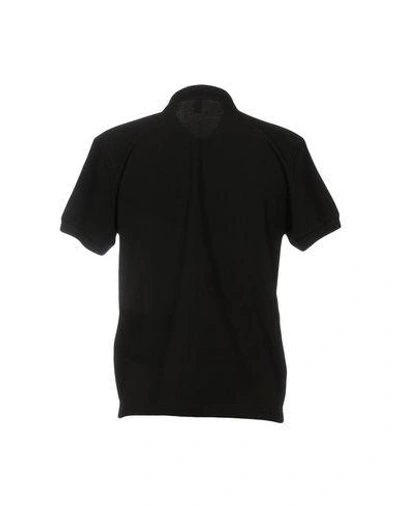 Shop Moschino Swim Moschino Man Polo Shirt Black Size Xl Cotton