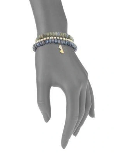 Shop Sydney Evan Diamond & Multi Semi-precious Strone Wrap Bracelet