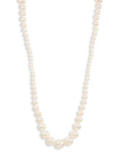 Shop Yoko London Akoya 18k Gold 9.5-10mm Pearl Necklace In White