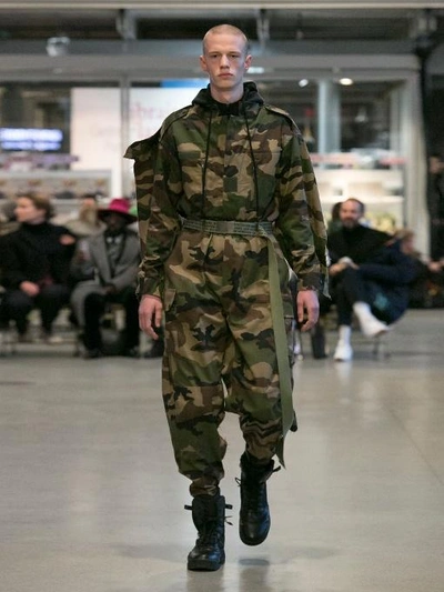 Vetements Commando Hooded Camouflage-print Jacket | ModeSens