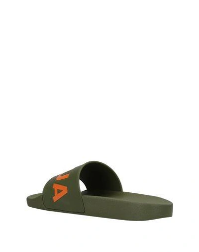 Shop Dsquared2 Sandals In Military Green